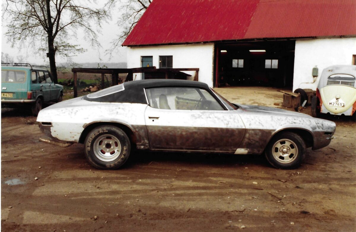 En Chevrolet Camaro 1971, ska bli bruksbil. Renovering pågår i 4 mån