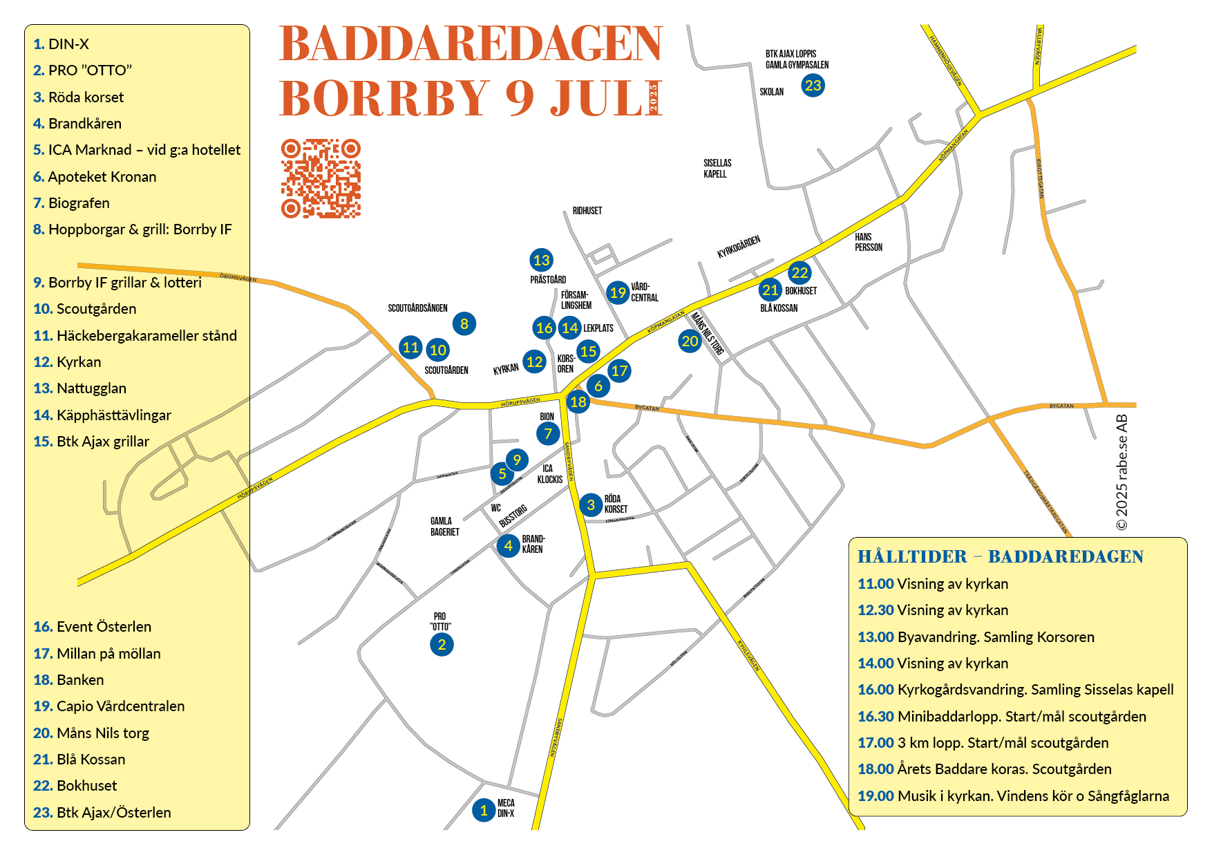 Borrby Baddarekarta 2025 @ lars rabe