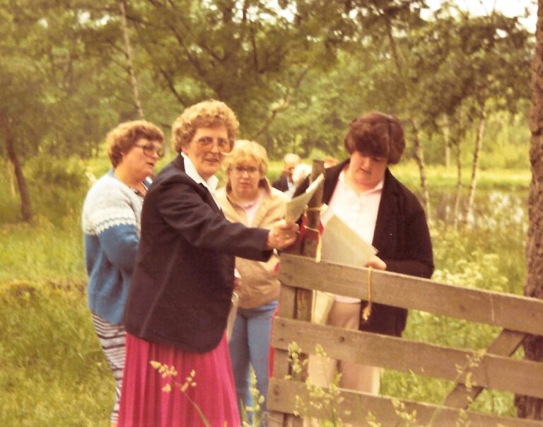 Fr vä: Anna Nilsson, Margit Stålhammar, Karin Karlsson och Anna-Greta Karlsson. Foto K Karlsson