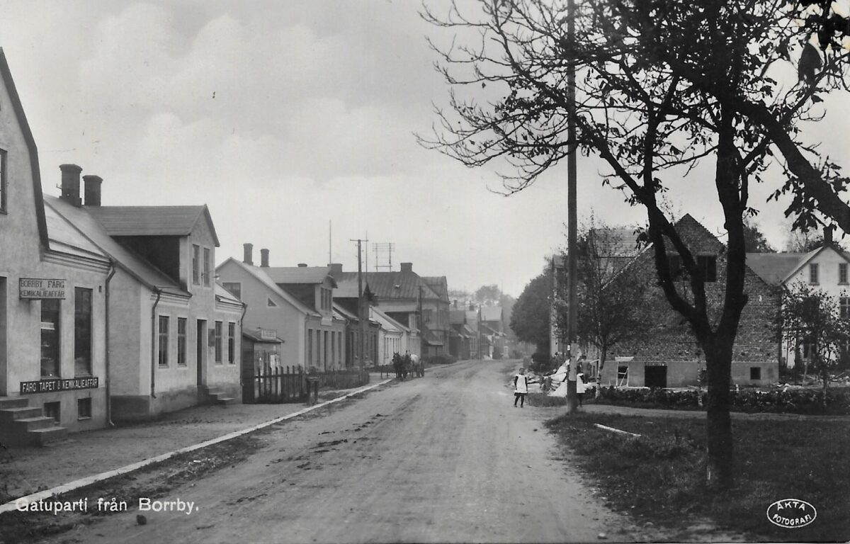 Kristianssons hus under byggnation 1929.